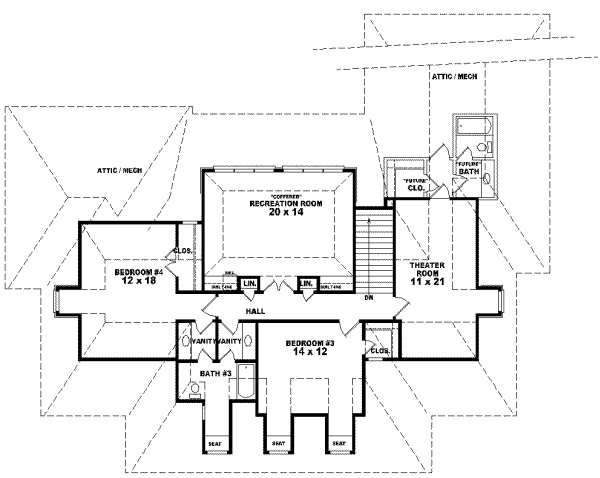 Upper/Second Floor Plan:6-1236