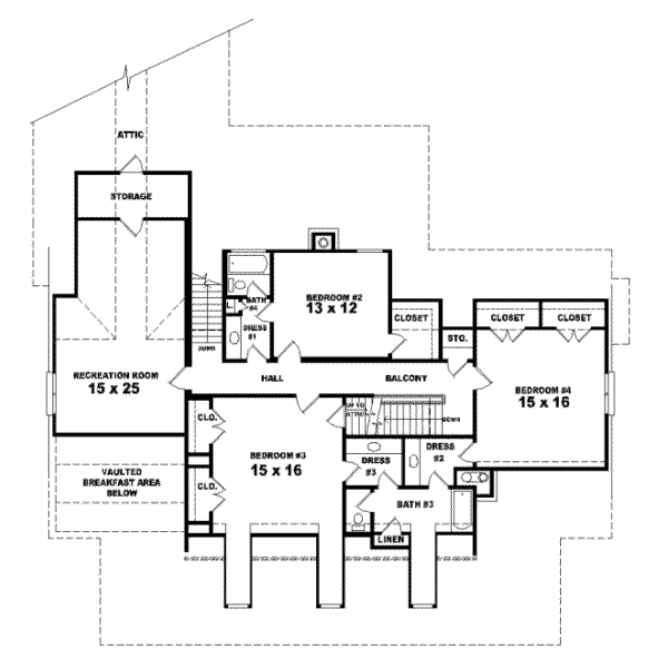 Upper/Second Floor Plan:6-1237