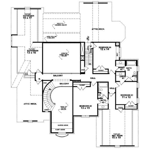 Upper/Second Floor Plan:6-1238