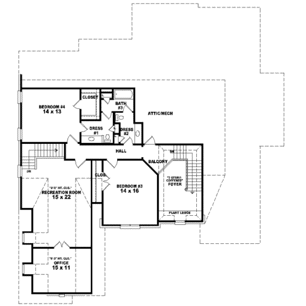 Upper/Second Floor Plan:6-1240