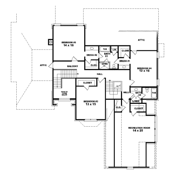 Upper/Second Floor Plan:6-1242