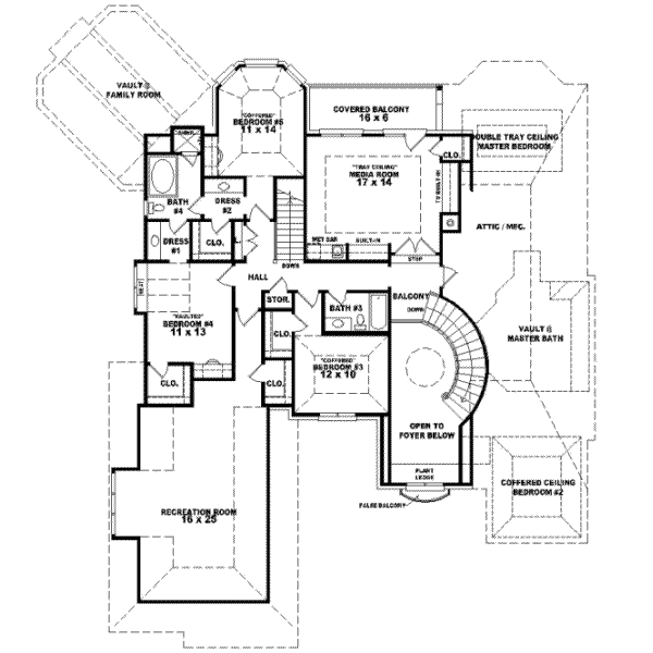 Upper/Second Floor Plan:6-1243