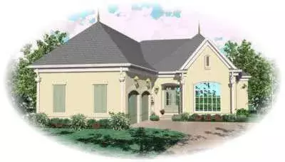 Traditional house plans 6-1252 - front exterior, 3,003 sq ft, 3 bed, 3 bath house plans | Monster House Plans