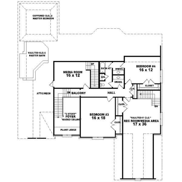 Upper/Second Floor Plan:6-1260