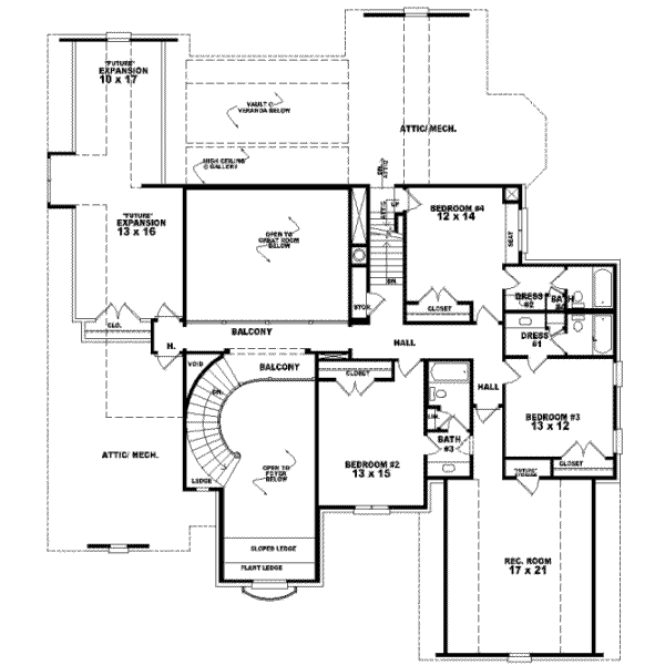 Upper/Second Floor Plan:6-1262