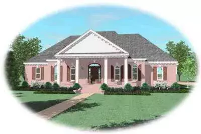 Southern house plans 6-1271 - front exterior, 3,761 sq ft, 3 bed, 3 bath house plans | Monster House Plans