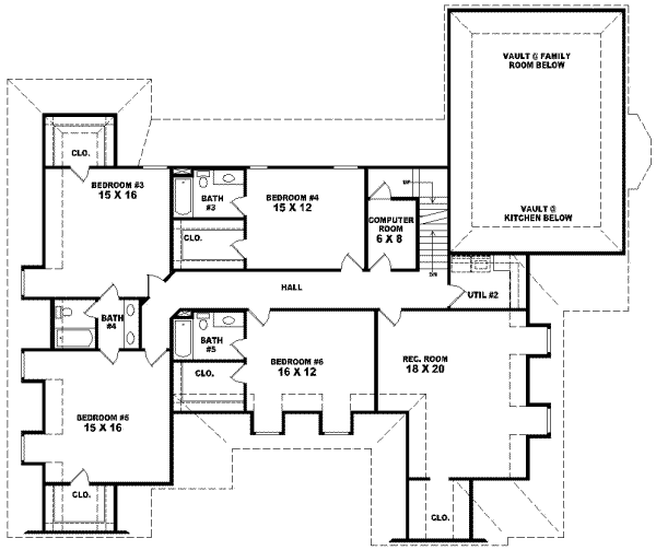 Upper/Second Floor Plan:6-1273