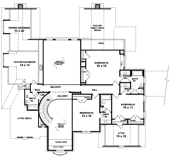 Upper/Second Floor Plan:6-1275