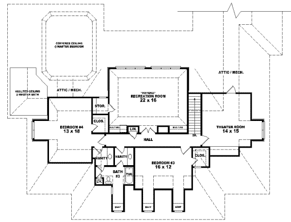 Upper/Second Floor Plan:6-1283