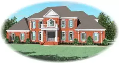 Southern house plans 6-1286 - front exterior, 5,245 sq ft, 4 bed, 3 bath house plans | Monster House Plans