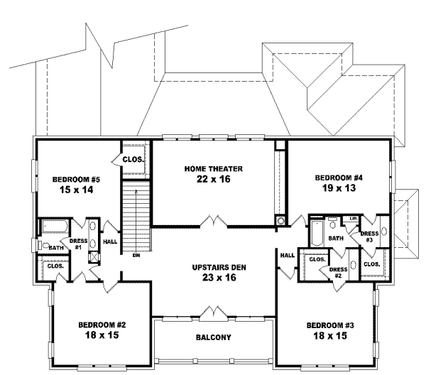Upper/Second Floor Plan:6-1289