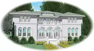 Mediterranean house plans 6-1298 - front exterior, 10,592 sq ft, 7 bed, 4 bath house plans | Monster House Plans