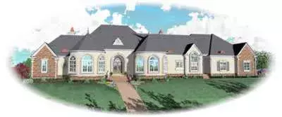 Mediterranean house plans 6-1300 - front exterior, 8,194 sq ft, 4 bed, 5 bath house plans | Monster House Plans