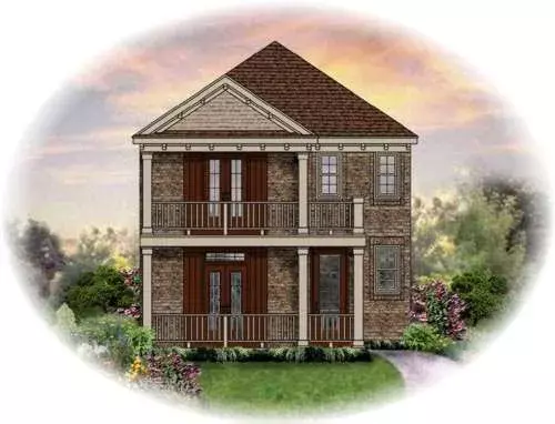 Southern house plans 6-1309 - front exterior, 1,871 sq ft, 4 bed, 2 bath house plans | Monster House Plans