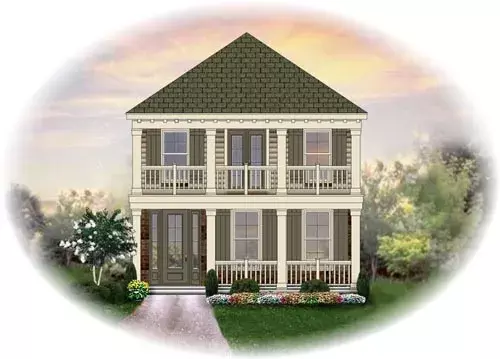 Country house plans 6-1311 - front exterior, 2,074 sq ft, 3 bed, 2 bath house plans | Monster House Plans