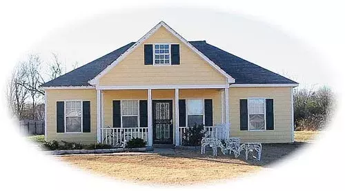 Traditional house plans 6-1312 - front exterior, 1,034 sq ft, 3 bed, 2 bath house plans | Monster House Plans