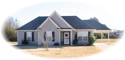 Traditional house plans 6-1313 - front exterior, 1,113 sq ft, 3 bed, 2 bath house plans | Monster House Plans