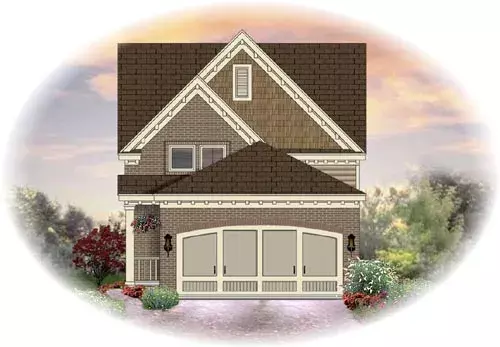 Traditional house plans 6-1319 - front exterior, 1,573 sq ft, 3 bed, 2 bath house plans | Monster House Plans