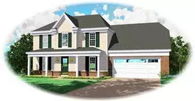 Traditional house plans 6-133 - front exterior, 2,162 sq ft, 3 bed, 2 bath house plans | Monster House Plans