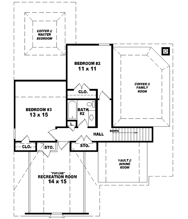 Upper/Second Floor Plan:6-1332