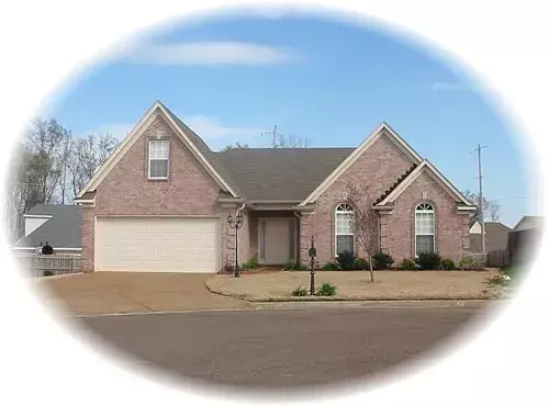 Traditional house plans 6-1343 - front exterior, 1,393 sq ft, 3 bed, 2 bath house plans | Monster House Plans