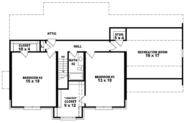 Upper/Second Floor Plan:6-1344