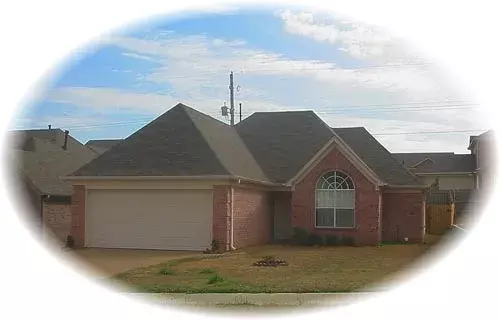 Traditional house plans 6-1346 - front exterior, 1,427 sq ft, 3 bed, 2 bath house plans | Monster House Plans