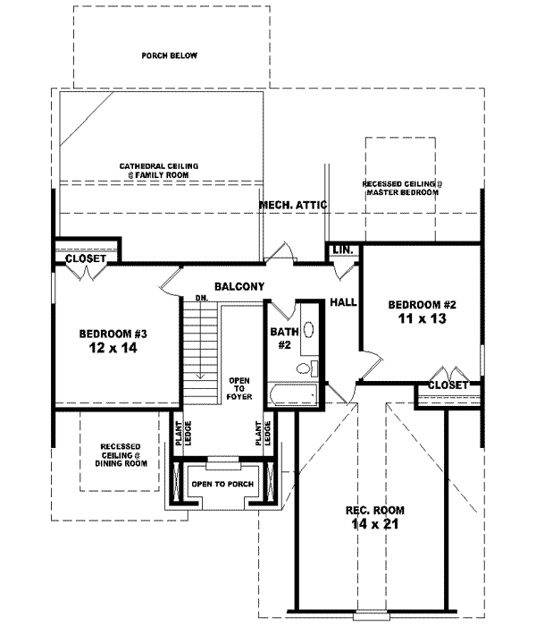 Upper/Second Floor Plan:6-1348