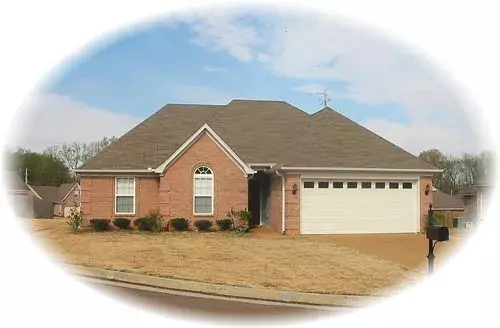 Traditional house plans 6-1352 - front exterior, 1,516 sq ft, 4 bed, 2 bath house plans | Monster House Plans