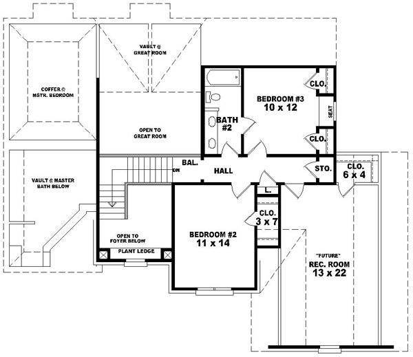 Upper/Second Floor Plan:6-1365
