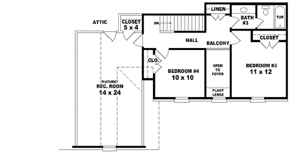 Upper/Second Floor Plan:6-1372