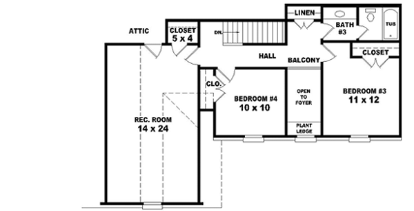 Upper/Second Floor Plan:6-1373