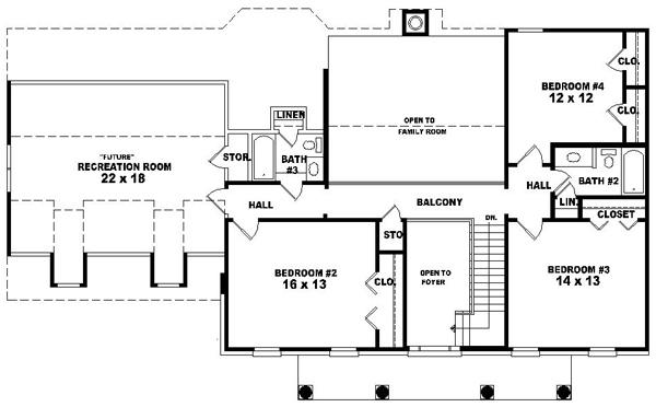 Upper/Second Floor Plan:6-1388