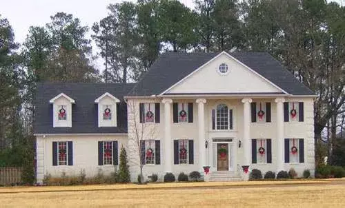 Colonial house plans 6-1389 - front exterior, 2,537 sq ft, 4 bed, 3 bath house plans | Monster House Plans