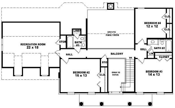 Upper/Second Floor Plan:6-1389