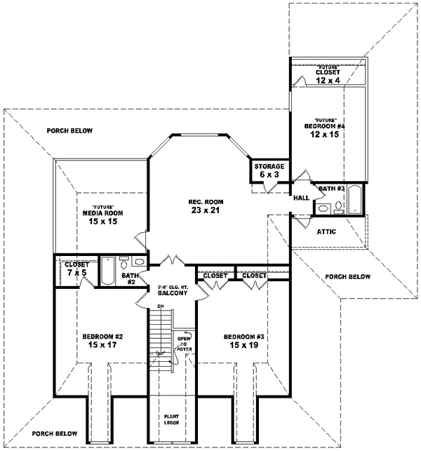 Upper/Second Floor Plan:6-1394