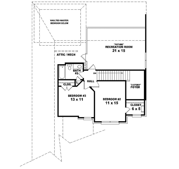 Upper/Second Floor Plan:6-1399
