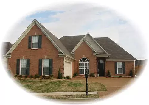 Traditional house plans 6-1407 - front exterior, 1,674 sq ft, 3 bed, 2 bath house plans | Monster House Plans