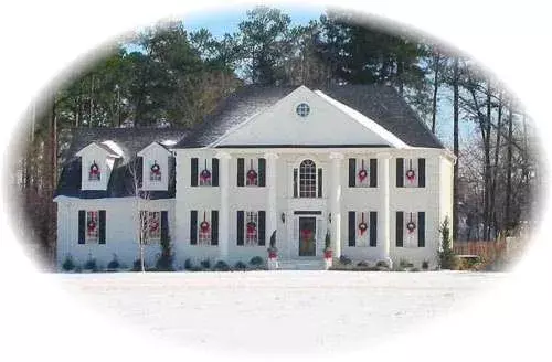 Colonial house plans 6-1426 - front exterior, 2,782 sq ft, 4 bed, 3 bath house plans | Monster House Plans