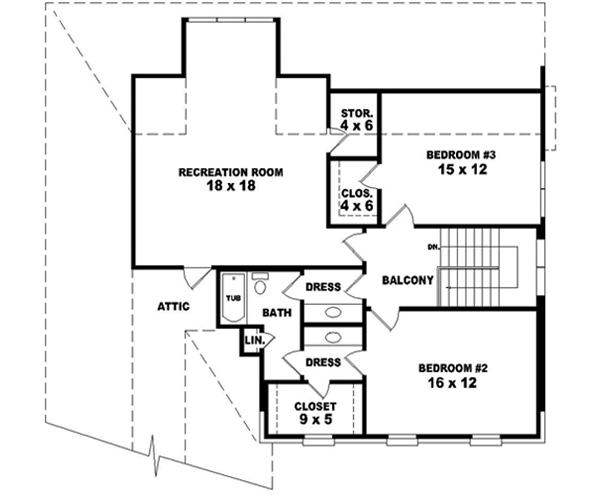Upper/Second Floor Plan:6-1427