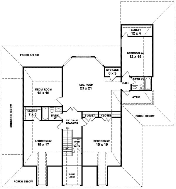 Upper/Second Floor Plan:6-1431