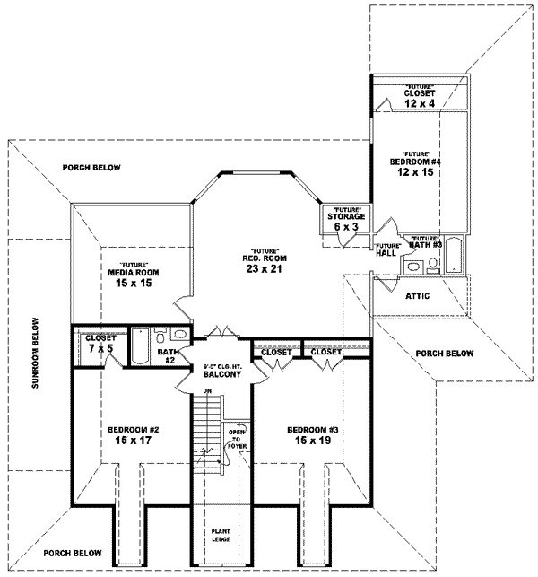 Upper/Second Floor Plan:6-1432