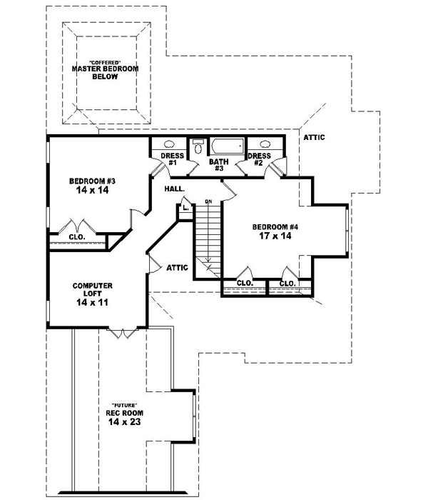 Upper/Second Floor Plan:6-1444