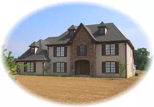European house plans 6-1453 - front exterior, 2,738 sq ft, 4 bed, 3 bath house plans | Monster House Plans