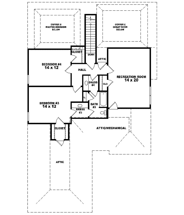 Upper/Second Floor Plan:6-1462