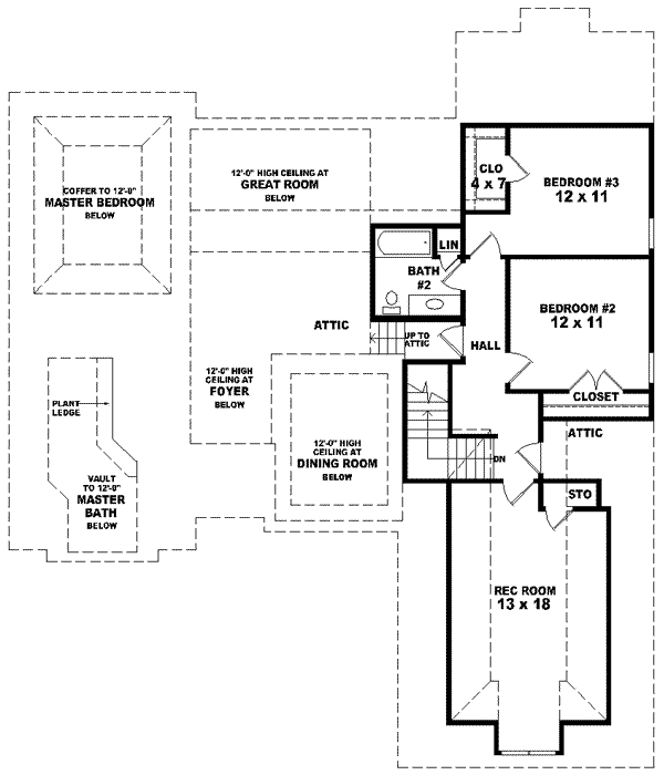 Upper/Second Floor Plan:6-1474