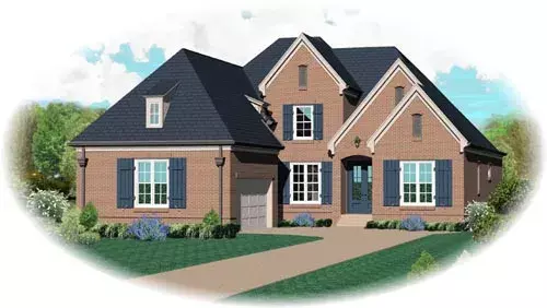 Traditional house plans 6-1527 - front exterior, 3,105 sq ft, 3 bed, 3 bath house plans | Monster House Plans