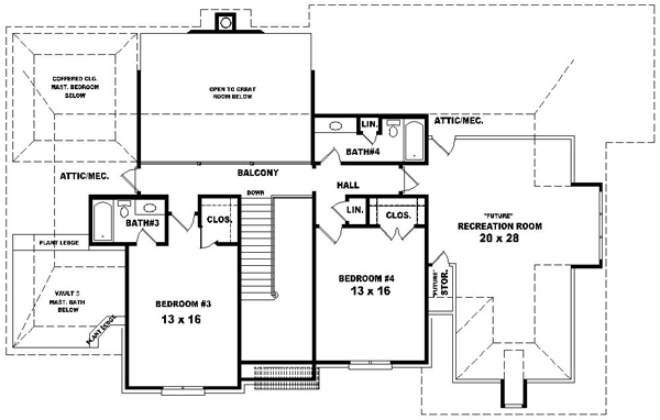 Upper/Second Floor Plan:6-1534