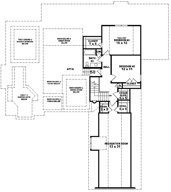 Upper/Second Floor Plan:6-1535