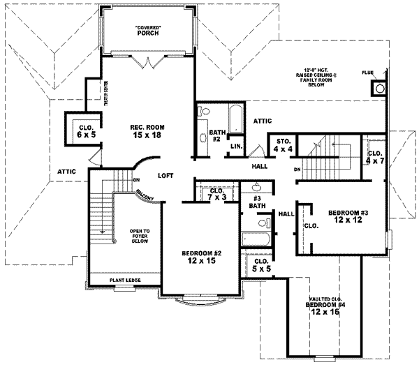 Upper/Second Floor Plan:6-1540